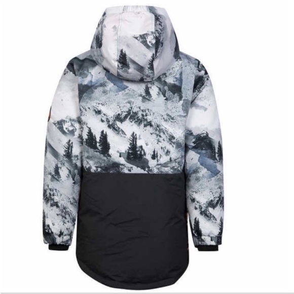 NWT Hurley Youth BOYS Snowboard Jacket GRAY - size L (14/16) - Picture 4 of 5